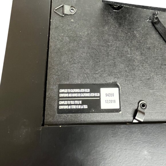 Homemade Christmas Themed Black Picture Frame Deer Design 5 X 7 - Picture 3 of 7